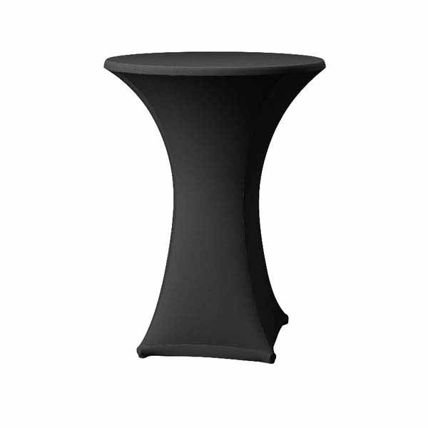 Pod Table With Black Spandex - Roslyn Events