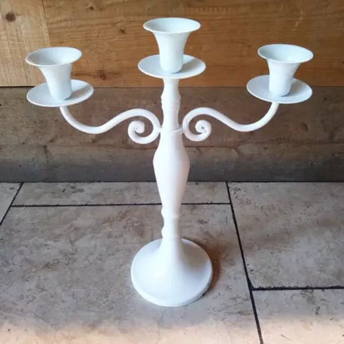white table candelabra centrepieces - roslyn events
